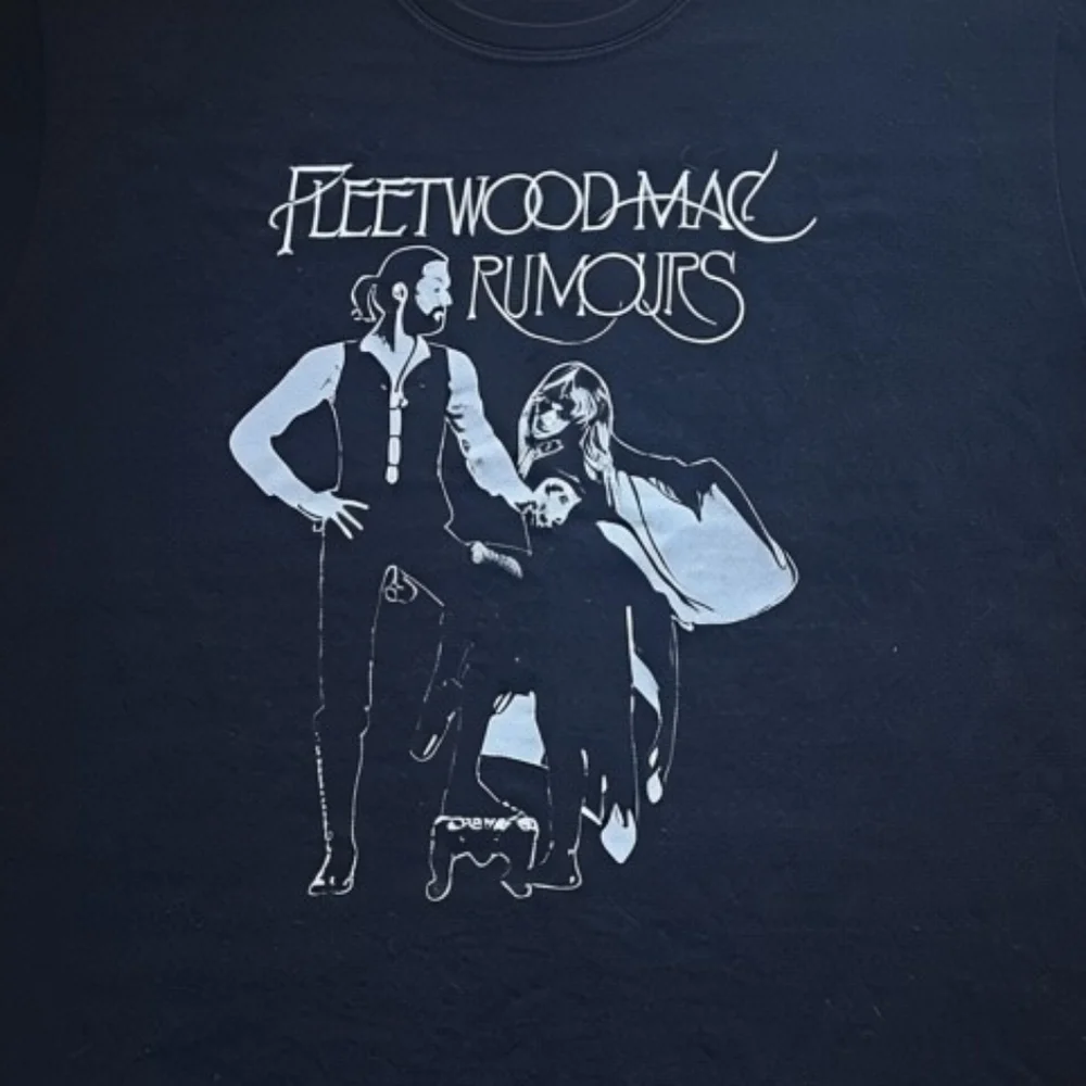 Fleetwood Mac 'Rumours' Graphic Tee - Black Unisex Size XL Music Streetwear - Picture 3 of 10